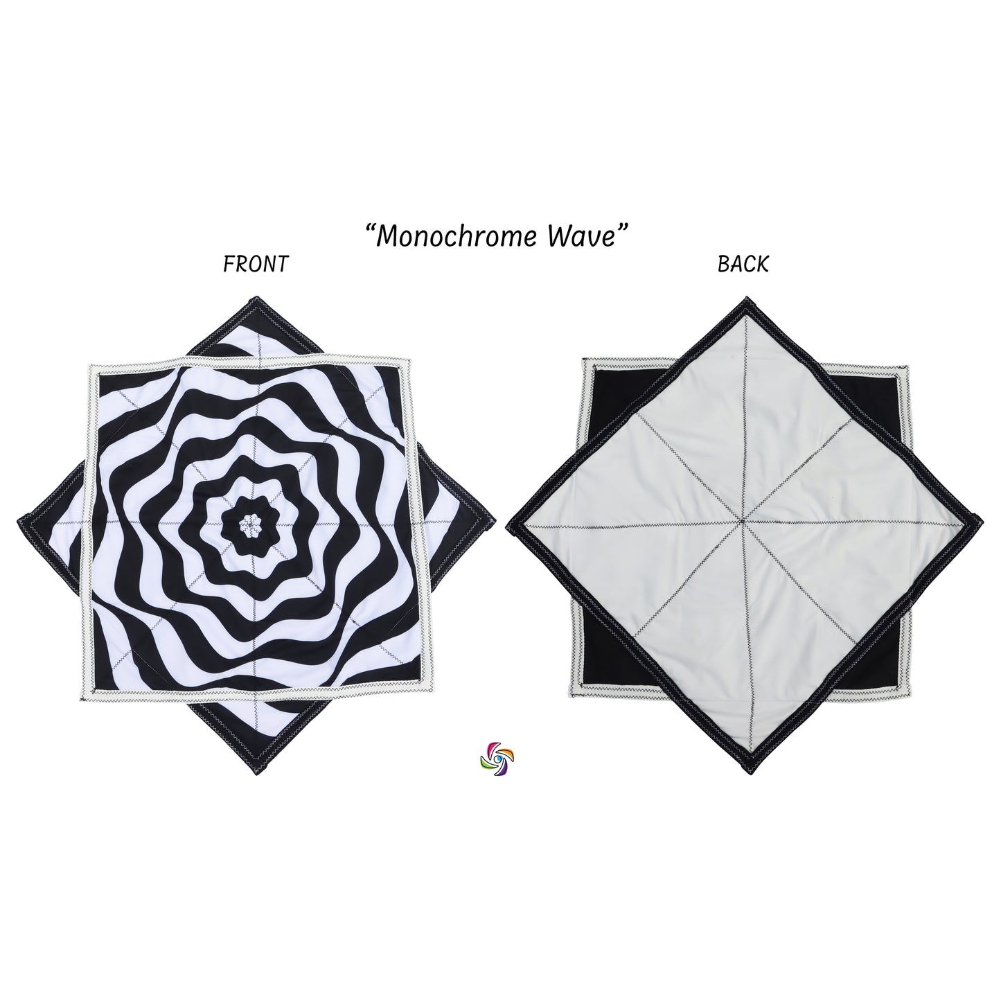Single flow star with monochrome waves design from Hoper Spin