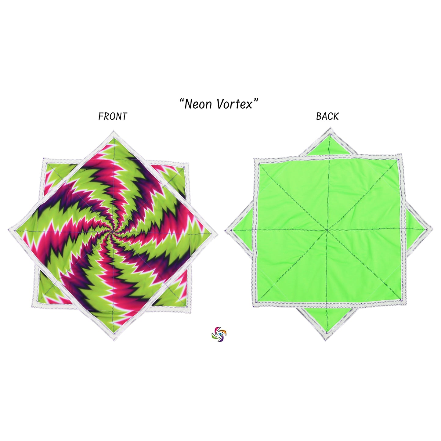 Single flow star with neon vortex design from Hoper Spin